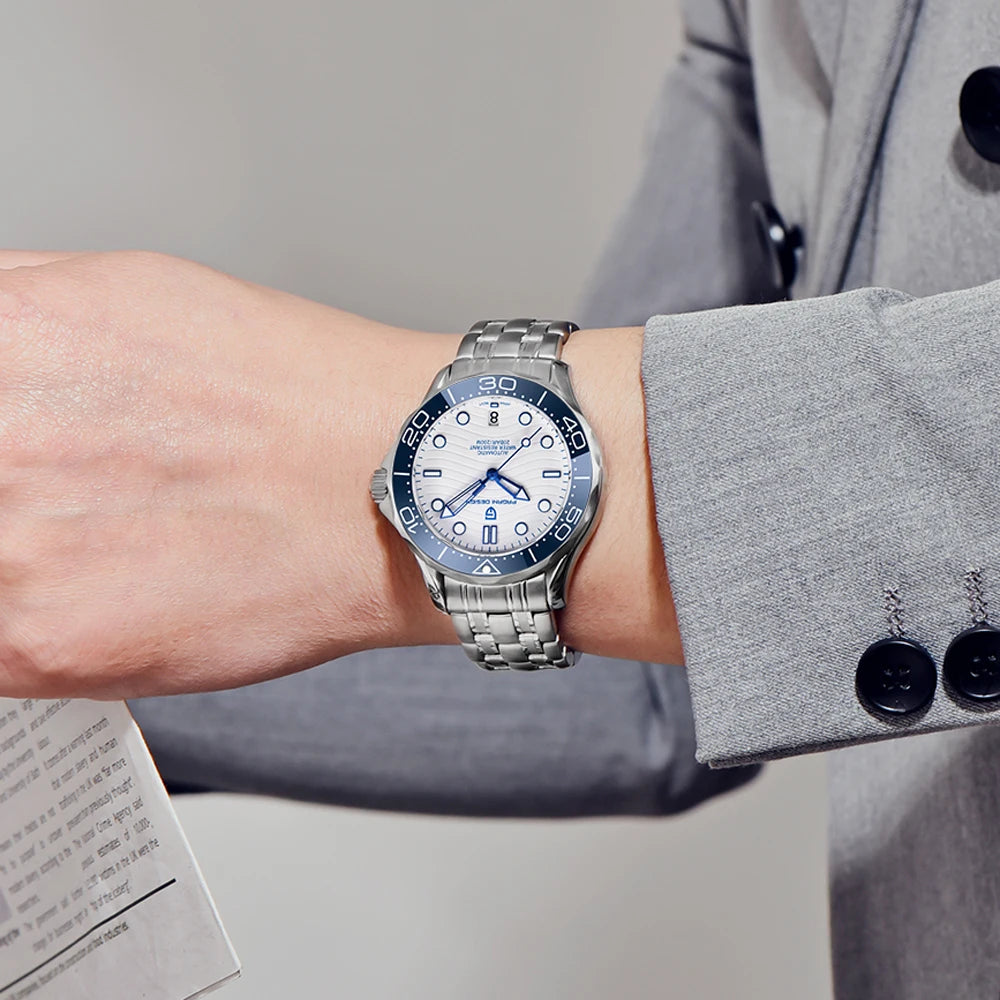 PAGANI DESIGN 2025 New Diving Men's Watches Luxury NH35 Automatic Watch For Man Mechanical Wristwatches AR Sapphire Waterproof