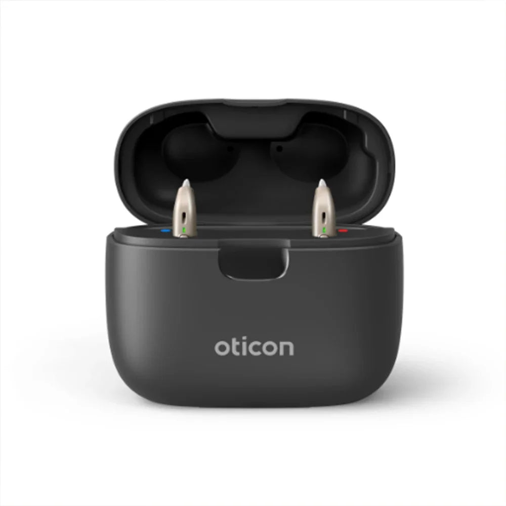 Oticon Jet PX 2 MiniRITE Rechargeable AI Hearing Aid DNN 48 Channels Bluetooth Computer Programming for Mild to Severe Loss
