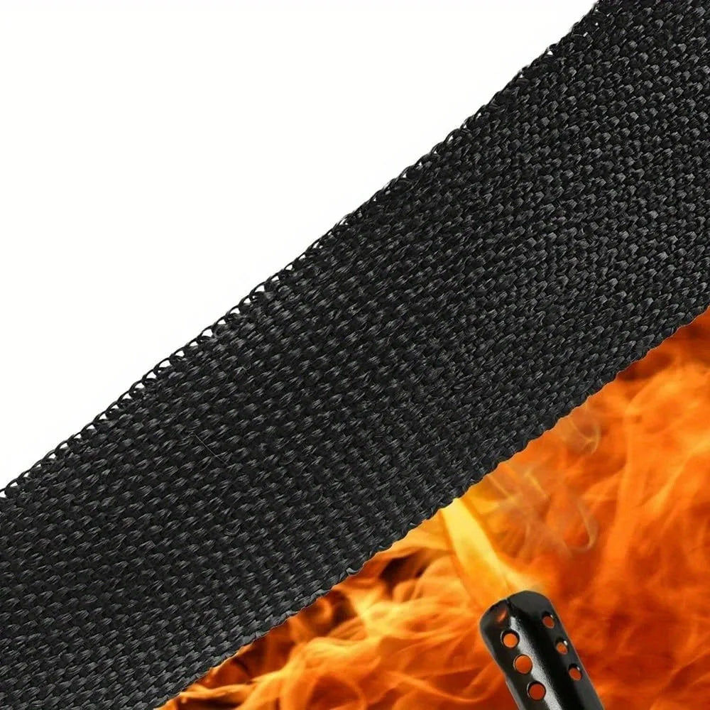 5m X 5cm High Temp Fiberglass Exhaust Heat Wrap Insulation Tape for Car & Motorcycle Exhaust Pipe