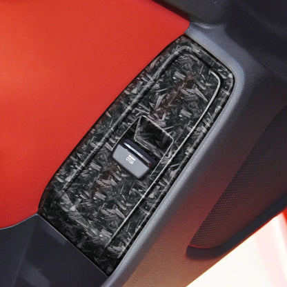 Car Accessories For Toyota GR86 / Subaru BRZ 2022 2023 ABS Carbon Fiber Style Interior Window Switch Panel Cover Trim 2pcs