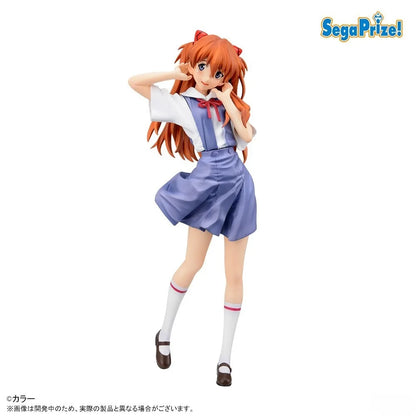 In Stock SEGA Original Genuine Anime Neon Genesis Evangelion XStellar Soryu Asuka Langrey Uniform Ver 21cm Model Toy Figure Gift