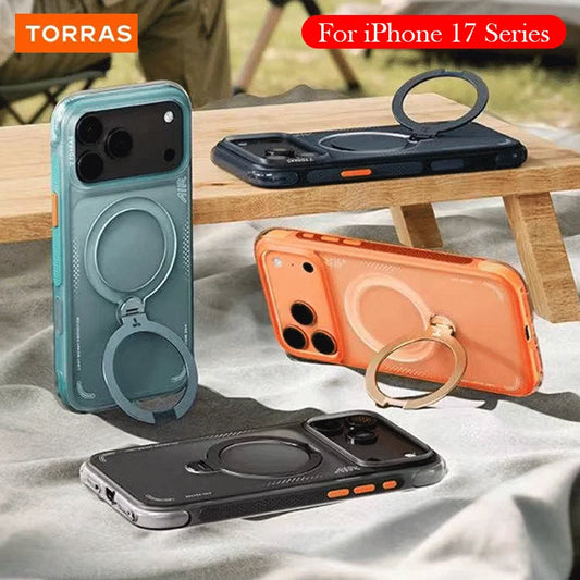 TORRAS Case For iPhone 17 Pro Max Bracket Back Cover Case for iPhone 17 Pro
