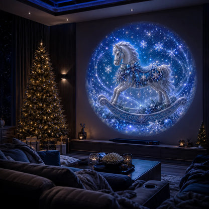 Christmas 8-Pattern Projection Festive Light Decoration Night Light