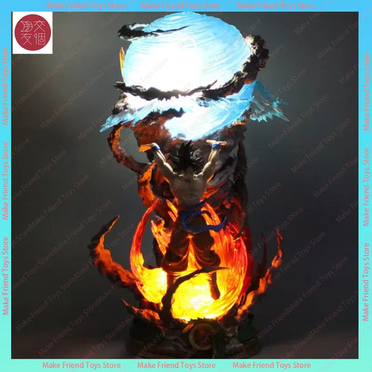 Action Toy Figures Dragon Ball Son Goku Light Lamp Model Kakarotto Kamehameha Wave Magnetic Ornament  Action Figure mood lamp