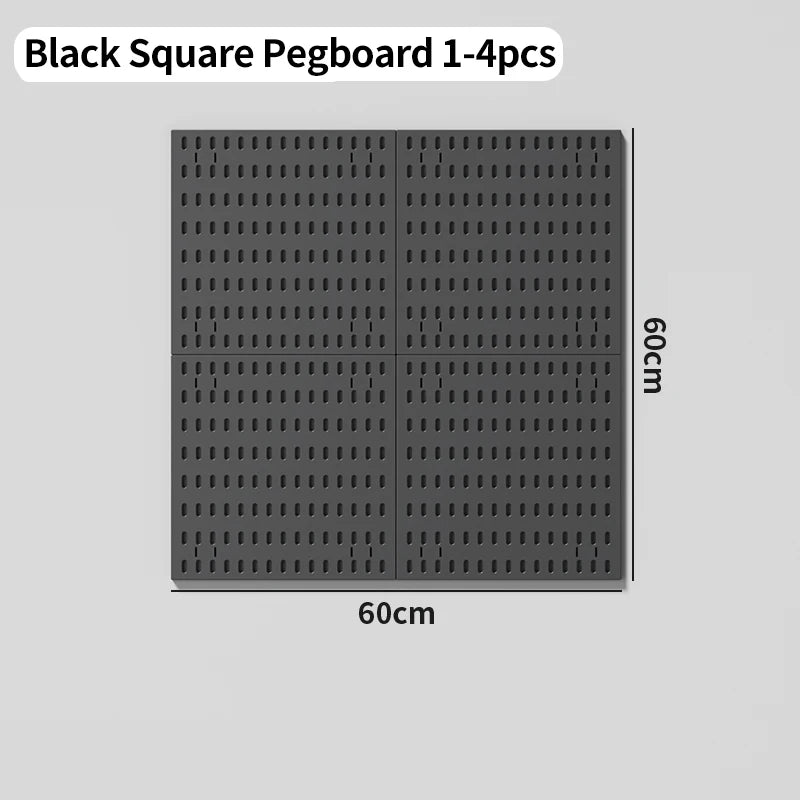 Wall-Mounted Drill-Free Gaming Room Plastic Pegboard – Suitable for Wall Storage & Decorative Display, Multi-Functional Rack