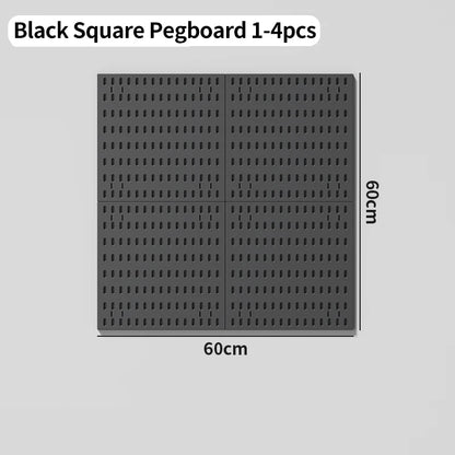 Wall-Mounted Drill-Free Gaming Room Plastic Pegboard – Suitable for Wall Storage & Decorative Display, Multi-Functional Rack