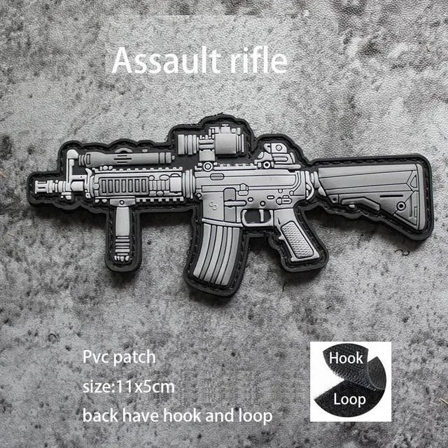 New 3D PVC Armband M416 Q Edition Armband Backpack Morale Collection Tactical Fast Tank Military Hook&Loop Patches for Clothing