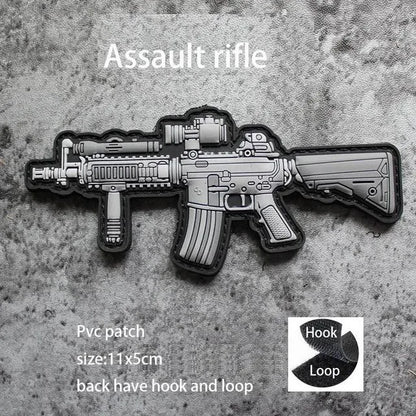New 3D PVC Armband M416 Q Edition Armband Backpack Morale Collection Tactical Fast Tank Military Hook&Loop Patches for Clothing