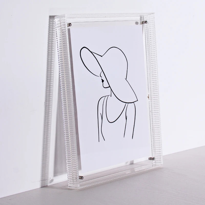 Colours Acrylic Photo Frame Translucent Picture Frame for Wall Hanging,Desktop Bedroom Living Room Study Wall Decoration