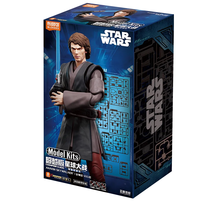 Genuine Blokees Star Wars Action Figure Anakin Skywalker Toys Clone Trooper Assembly Model Kit Champion Class The Mandalorian