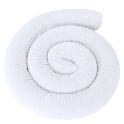  ﻿ 2M Long Baby Bumper Bed Pillow Cushion for Infant Crib Protector Height 8cm Cot Room Decor Bedding Set