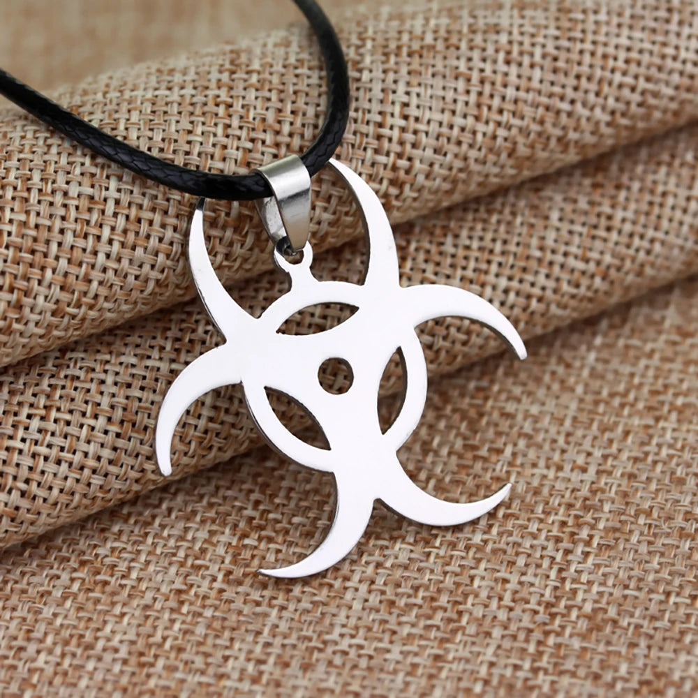 Stainless Steel Residents Evils Pendant Necklace Corporation Symbol Chain Necklace Fans Cosplay Party Jewelry Accessories Gift