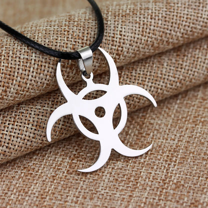 Stainless Steel Residents Evils Pendant Necklace Corporation Symbol Chain Necklace Fans Cosplay Party Jewelry Accessories Gift