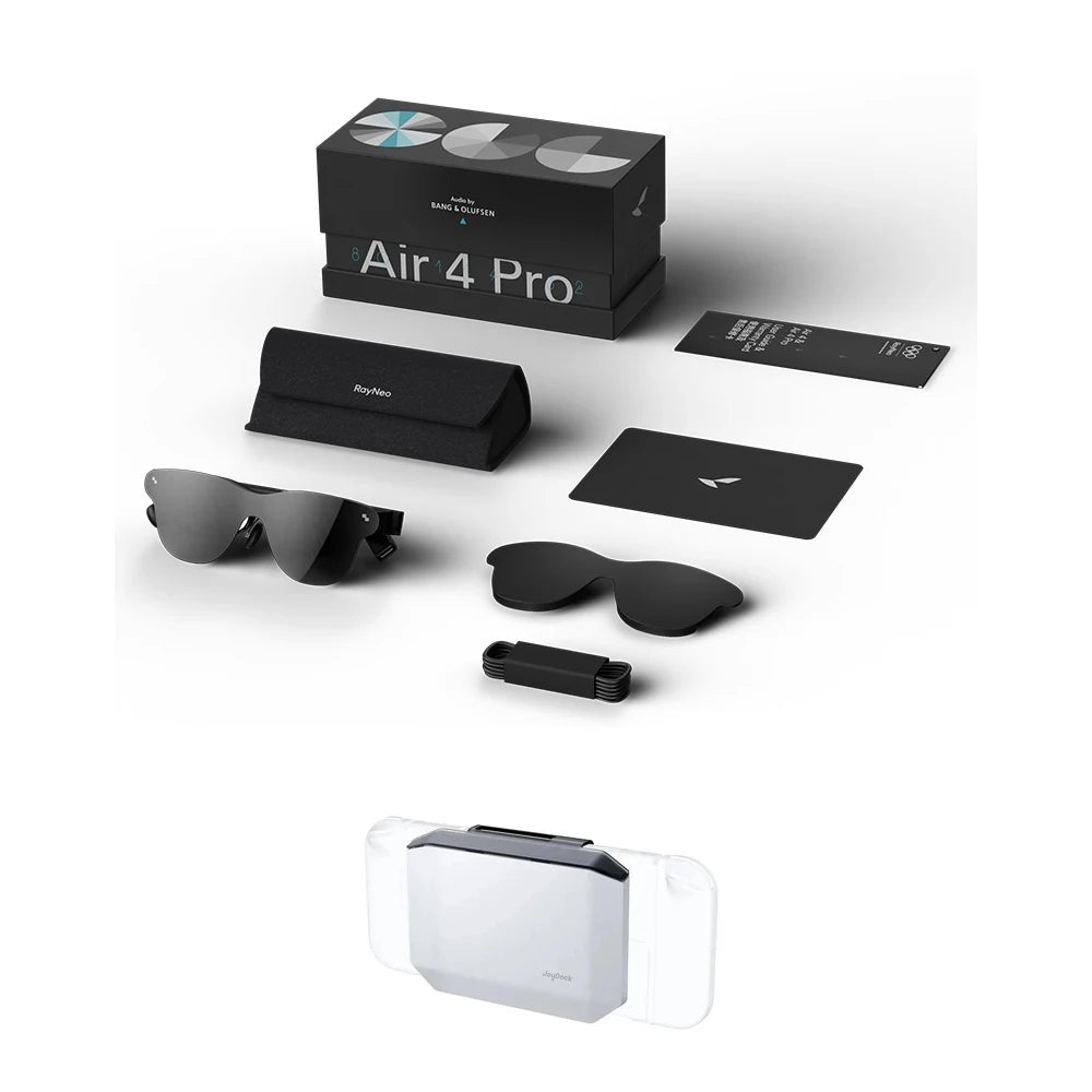 Rayneo Air 4/4 Pro AR Glasses 4K Video, HDR10, 135" Virtual Screen, Head-Mounted XR Support, Bluetooth, DP Compatible