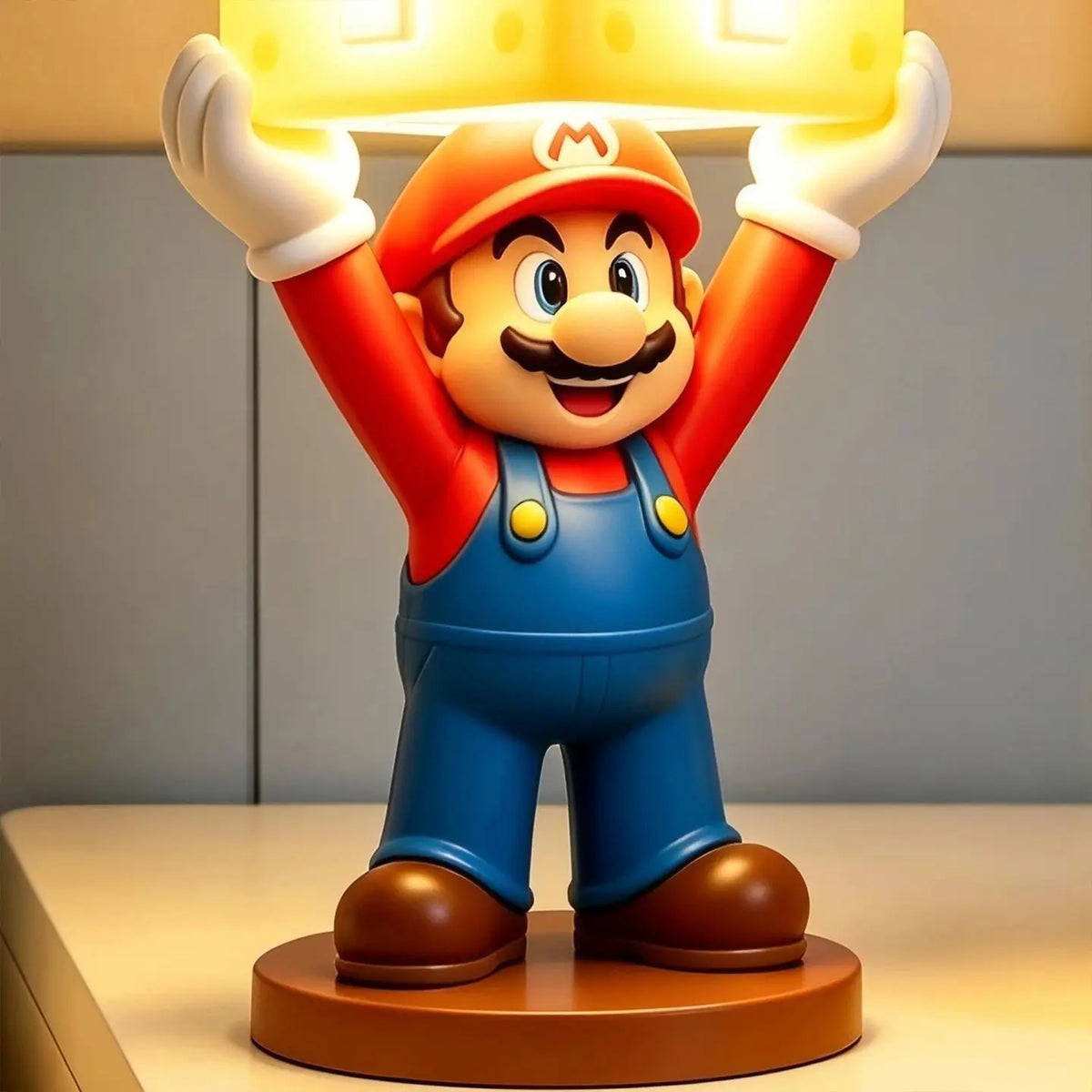 Mario Question Mark Night Light, Kids Figurine Ambient Lamp, Fun Ornament, Soft Bedside Light, Creative Gift