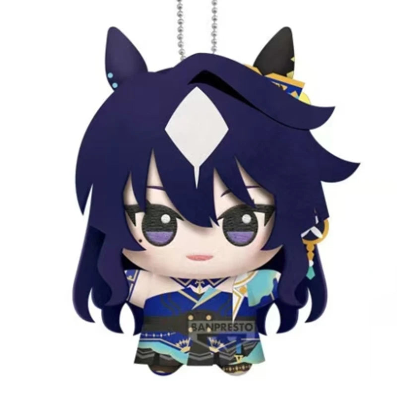 12cm New Uma Musume Pretty Derby Plush Toys UMPD Kitasan Black Almond Eye Anime Game Character Merchandise Keychain For Fan Gift