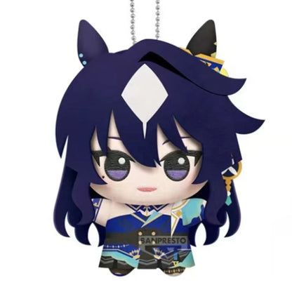 12cm New Uma Musume Pretty Derby Plush Toys UMPD Kitasan Black Almond Eye Anime Game Character Merchandise Keychain For Fan Gift