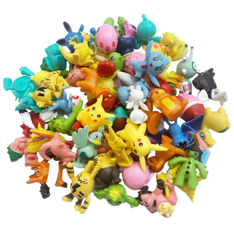 144 style Pokemon Figure with Storage Bag Monster elf ball Set Toy Pikachu Anime Action Mini Small Pokeball Child birthday Gift