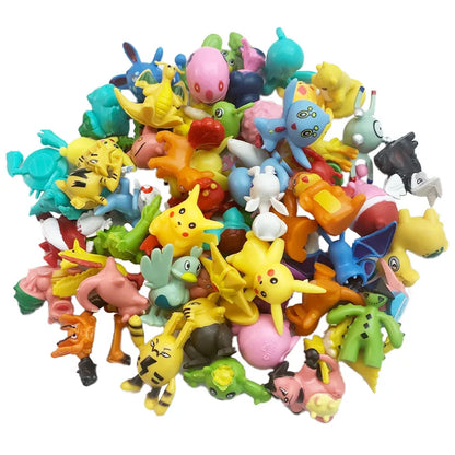 144 style Pokemon Figure with Storage Bag Monster elf ball Set Toy Pikachu Anime Action Mini Small Pokeball Child birthday Gift