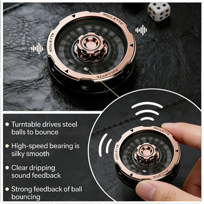 D20 Dice Lucky Roulette Spinning Wheel Fidget Toy Anti Stress Anti Anxiety EDC Toy Desk Gadget DND RPG Table Game Decompression