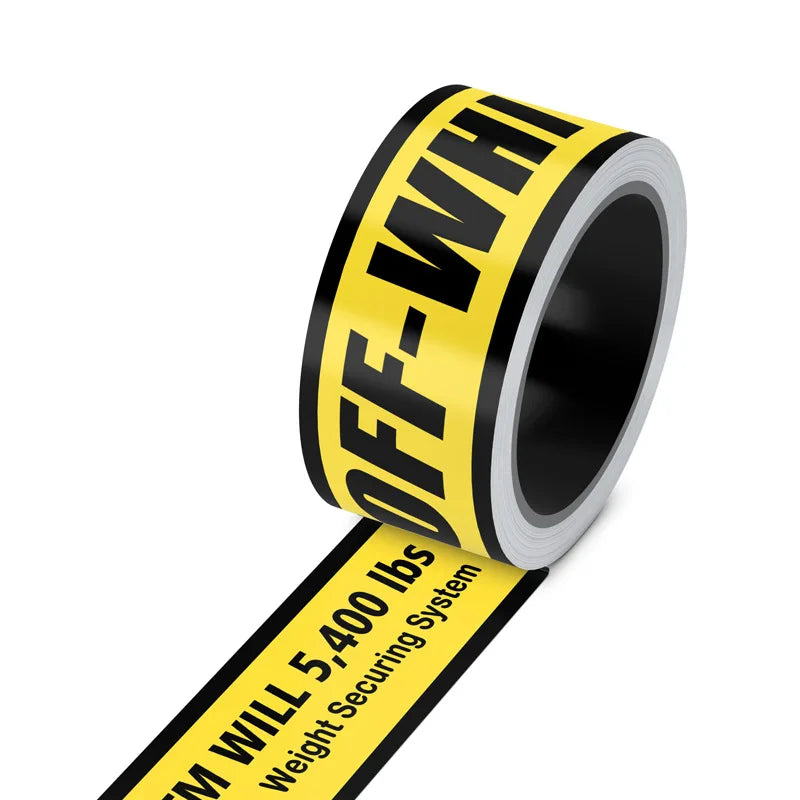 Little Yellow Cute Roll-packed Cartoon Waterproof PVC Sticker Tape Long Warning Trendy Brand Sticker 5 Meters Per Roll