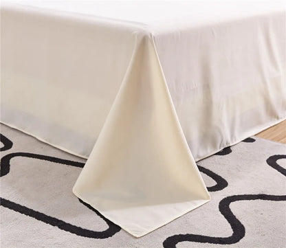 Spring Summer Autumn 1Pc 100% Polyester  Flat Sheet Solid Color High Quality Bed Sheet Various Sizes Can Be Customized