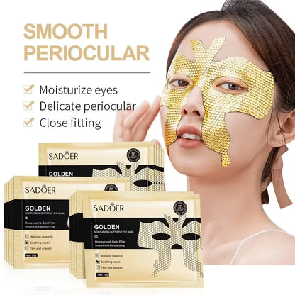 1/5/10/20PCS Peptide Golden Collagen Eye Mask Moisturizing Firming Smooth Anti Dark Circle Eye Pathes Eyes Mask Beauty Skin Care