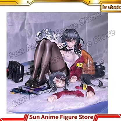 In Stock Azur Lane Anime Girl Taiho Figure  After School Uniform Cat Girl PVC Statue with Extra Head Model Desktop Decoration