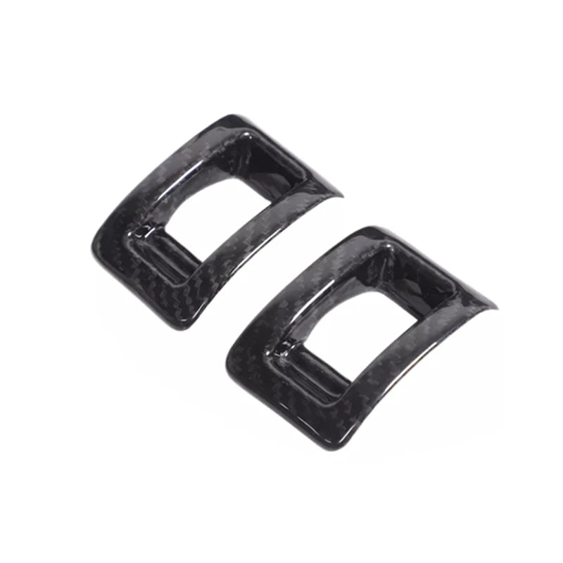 For Nissan GTR R35 2008-2016 Real Carbon Fiber Car Inner Door Lock Buttom Panel Cover Decoration Car Interior Accessories