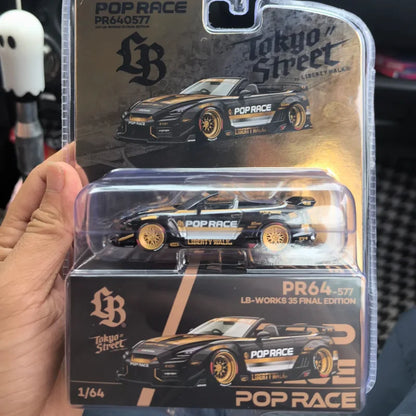 POPRACE 1/64 PANDEM ELISE RWB 930 RX-7 FD 3S 2026 HEC in Stock Alloy Motor Vehicle Diecast Models Car Toys Collection Boy Gifts