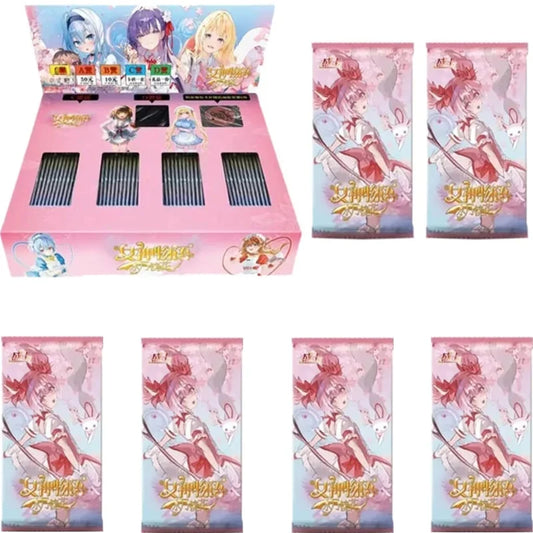 Goddess Story Water Moon Mirror Flower TCG Anime Collection card Rare Cards Metal TSR/SSR/SR/R Board Game Child gift