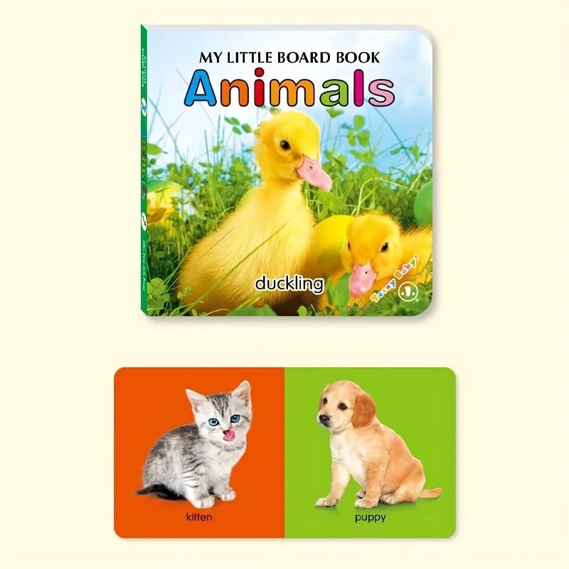 Colorful patterned card book, interactive sensory development gift, bright colors enhance early reading education