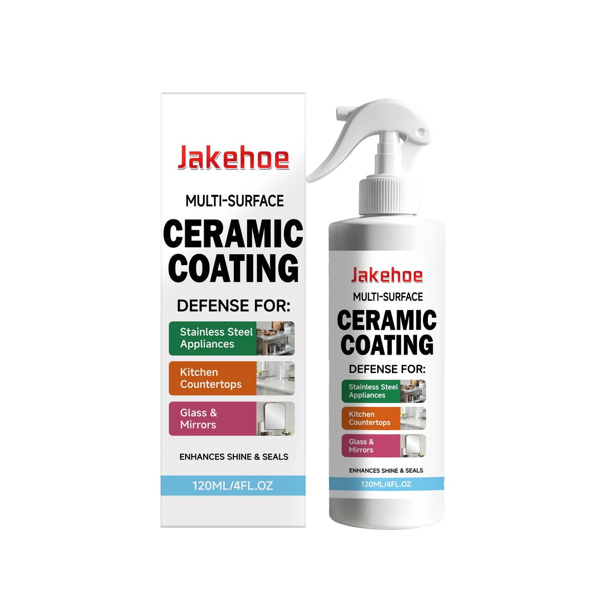 Multi-surface Ceramic Coating Spray Enhance Shine Repel Stains Waterproof & Scratch-Resistant Prote Care Long-Lasting Protection