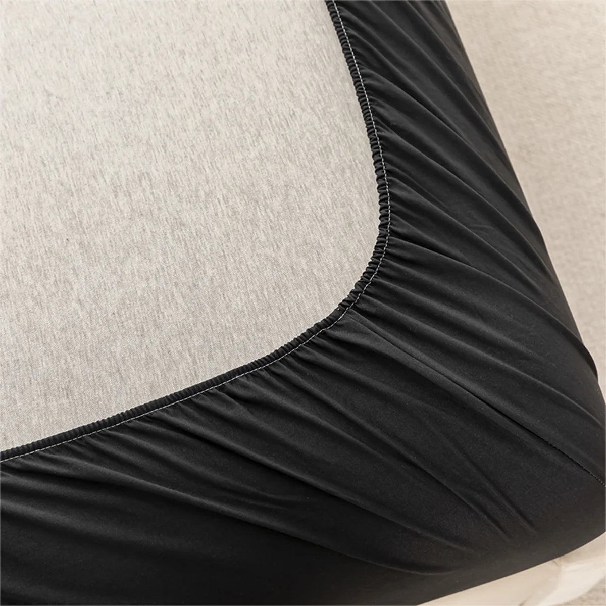 Kuup Safe Waterproof Mattress Protector Soft Comfortable Breathable Solid Color Fitted Bedding Cover No Pillowcases Included