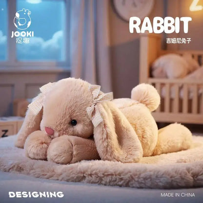 35cm New Simulated Shy Rabbit Doll Stuffed Plush Toy Cartoon Anime Cute Pillow Children's Birthday Gift Fun Doll