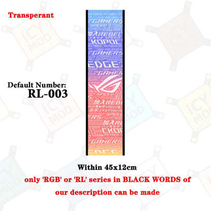 Infinity RGB Panel Infinite 3D PC Case Lighting Plate Custom Chassis Decoration GPU Backplate DIY Gamers Transperant AURA MOD