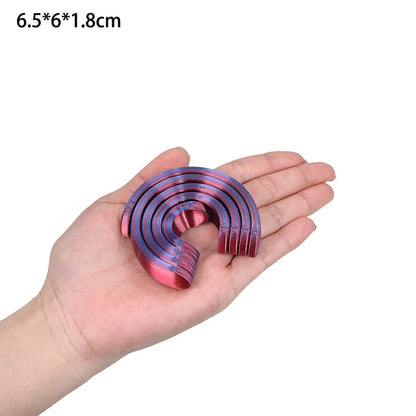3D Printed Spiral Kinetic Fidget Toy, Infinity Moving Desk Toy, Anti-Stress Anxiety Relief Finger Spinner for Kids Adults