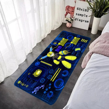 Interior Floor Mat Doormat Mega Man X8 Rockman Non-slip Foot Rug for Entryway Kitchen Carpet Bedroom Bedside Mats Home Decor