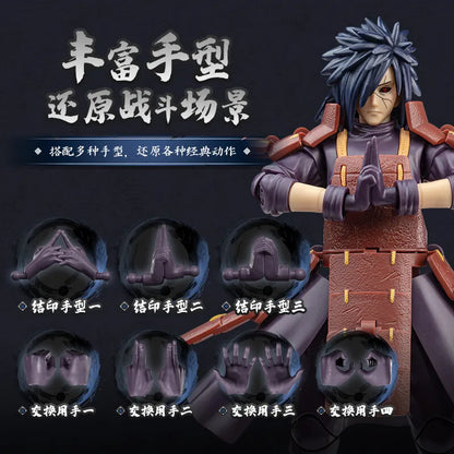 BLOKEES Original NARUTO Uchiha Madara Kyuubi Kurama Sasuke Minato Bijyudama Shippūden Bijuu Assembled Action Figure Toy Model