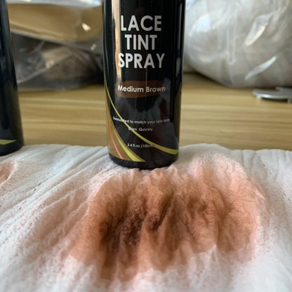 1Bottle 3.4FLoz Lace Tint Spary For Lace Wigs 100ml Light / Medium / Dark Melting Lace Dye Skin Tone Tint Foam For Wigs Toupees