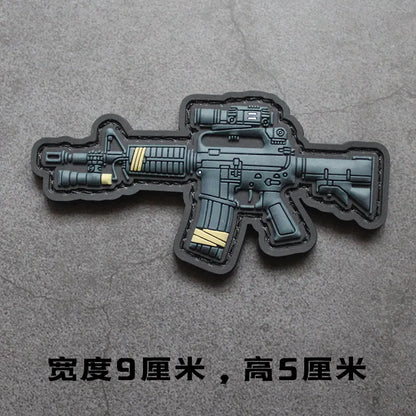 New 3D PVC Armband M416 Q Edition Armband Backpack Morale Collection Tactical Fast Tank Military Hook&Loop Patches for Clothing