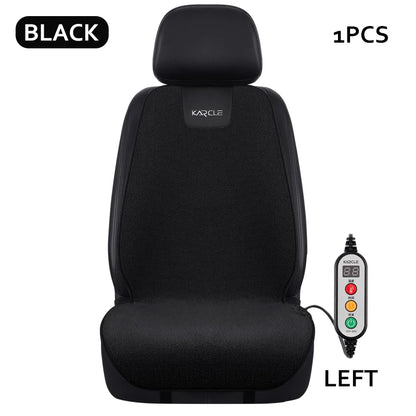 Heated Car Seat Cover Fleece Graphene Fast Car Seat Heater 12/24V Warm Plush Seat Protector Car Heating Mat Winter Seat Cushion