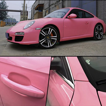 40CM/50CM/58CM x152CM Glossy Pink Vinyl Film Car Decal Wrap Sticker for Car Hood Roof Motorcycle Sticker