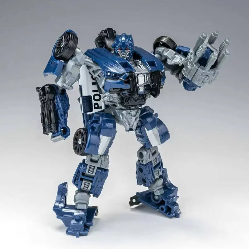 New Transformable Robot FD02 Barricade Action Figure Movie Version Deformation Police Car Robot Model Toy Desktop Ornament Gift