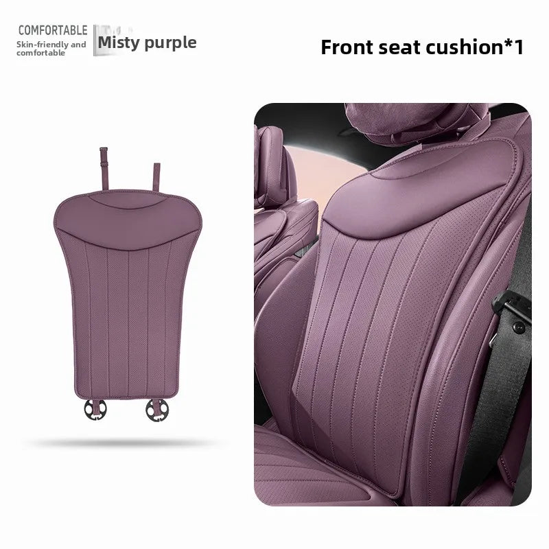 Luxury Sedan SUV Universal Nappa Leather Car Seat Cover Comfortable Memory Foam Perforated Leather Cushion Car Seat Protection