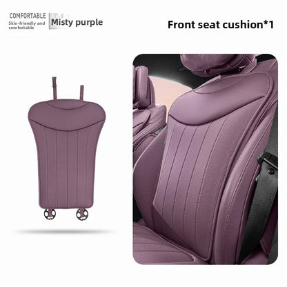 Luxury Sedan SUV Universal Nappa Leather Car Seat Cover Comfortable Memory Foam Perforated Leather Cushion Car Seat Protection