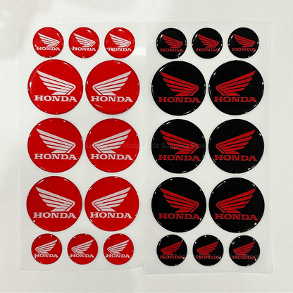 Universal 3D Motorcycle Car Wings Reflective Waterproof Soft Adhesive Sticker for Moto Racing Decorative Car Wing Decal