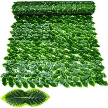 For Home Outdoor Garden Balcony Decoration Fake Plant Artificial Ivy Hedge Green Leaf Fence Board Artificial Privacy Fence