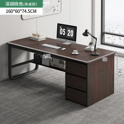 Bedroom Computer Desk Desktop Desk Chair Combination With Drawers Office Desks White Gaming Workstations Escritorio Furniture