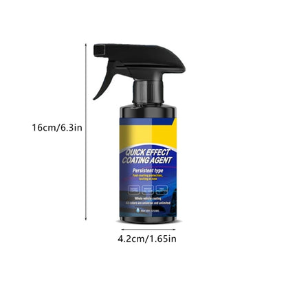 Car Coating Spray Quick Effect Coating Agent 120ML Car Polish Quickly Coat Car Scratch Wax Polish Spray Waterless Wash